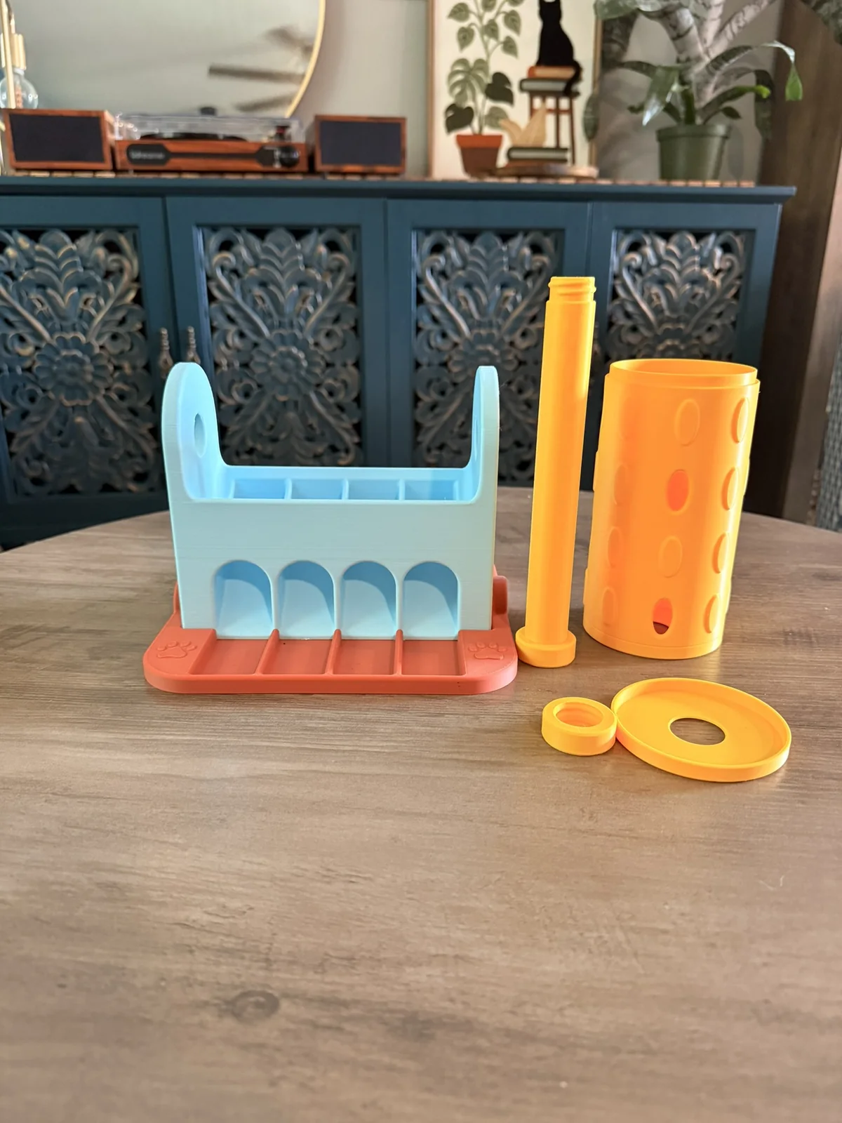 Anonymous custom print job example showing customer-provided treat roller parts printed by PixelMaistir.
